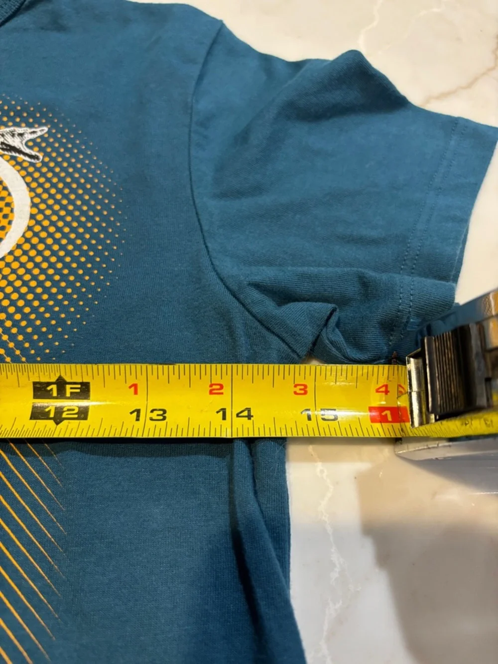 The Children's Place Soccer Graphic Tee Athletic Teal Boys M 7/8